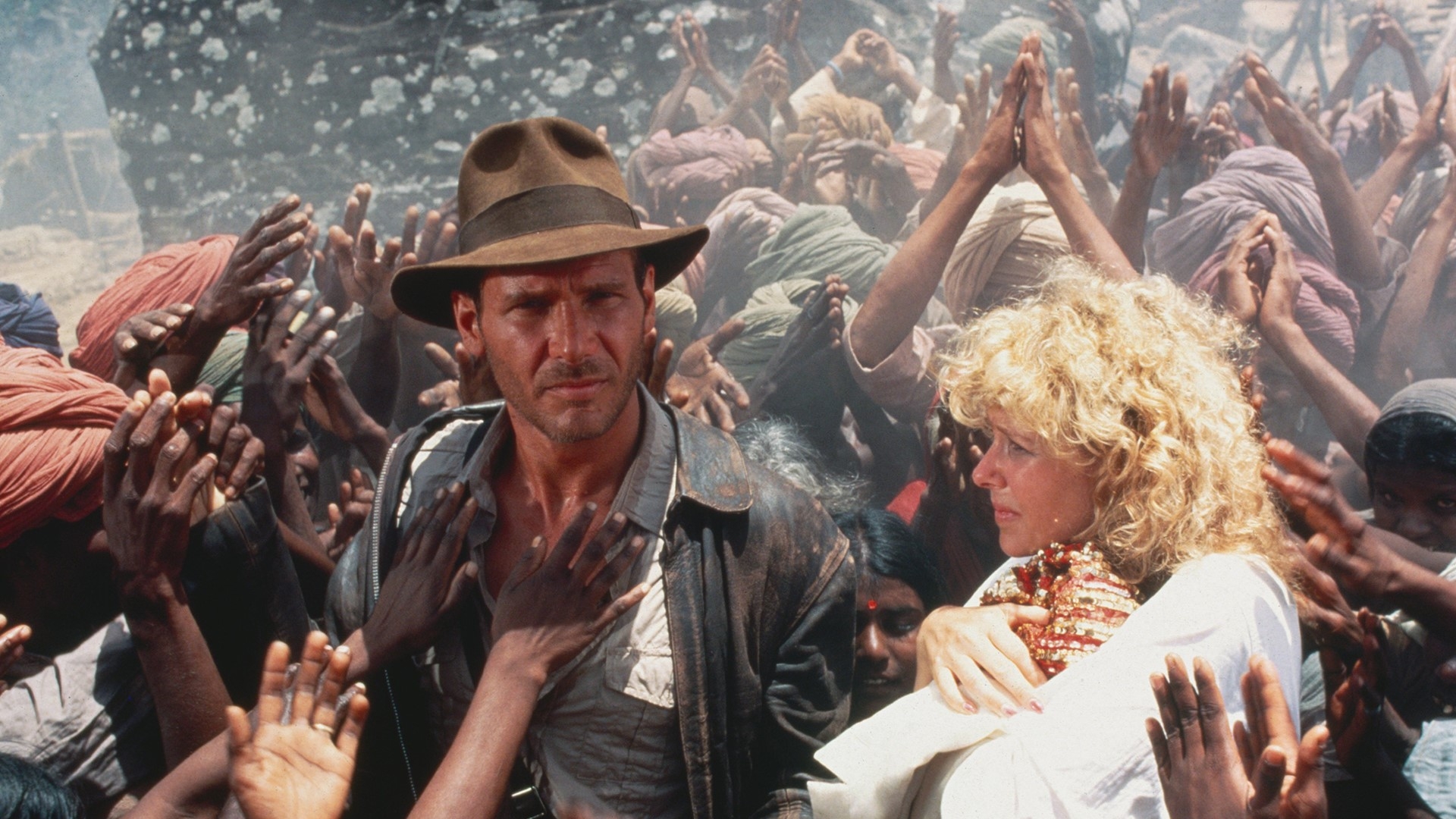 Film backdrop for HF&SC: Indiana Jones and the Temple of Doom