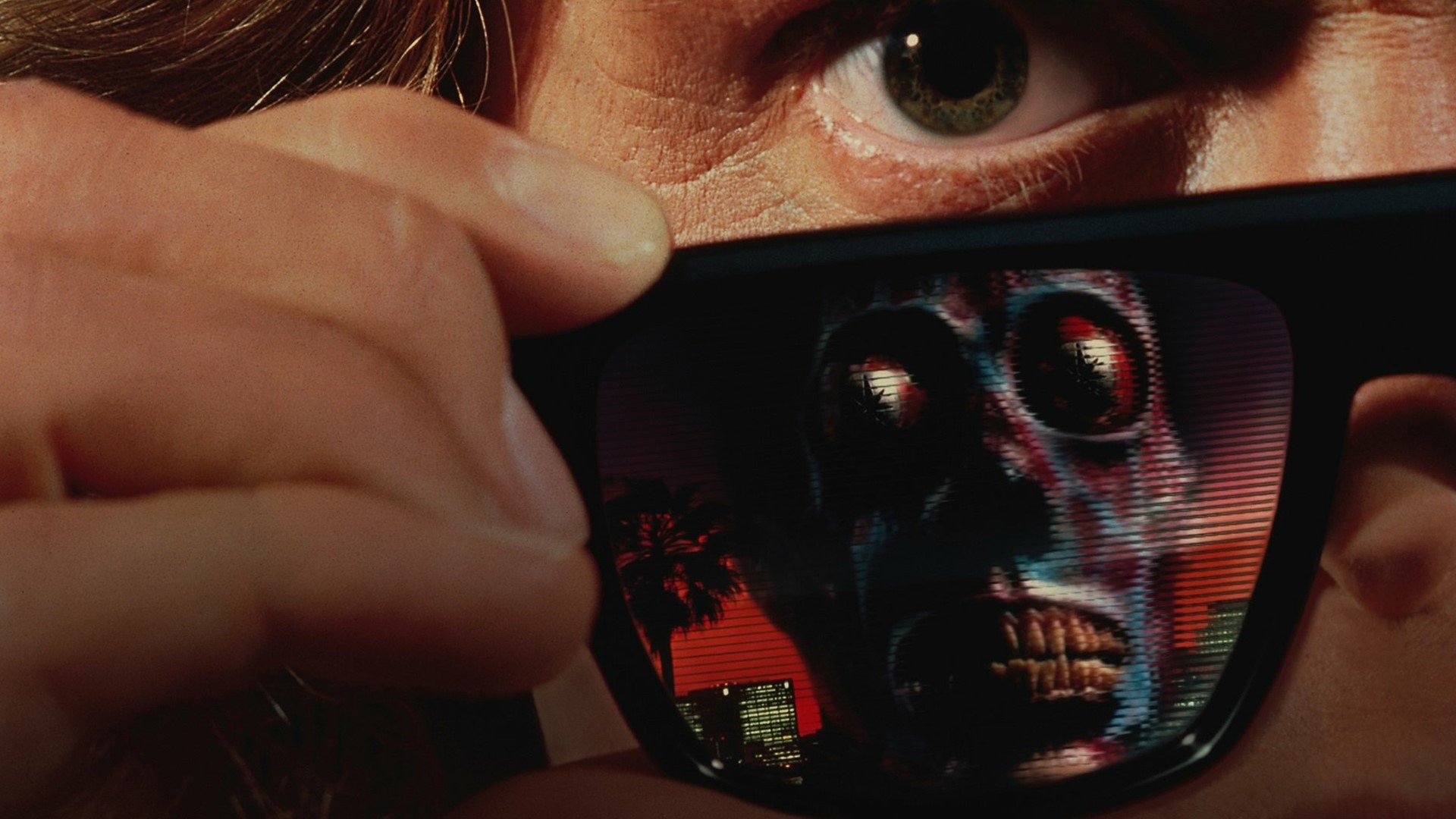 Film backdrop for Hellraisers Film Club Presents: They Live