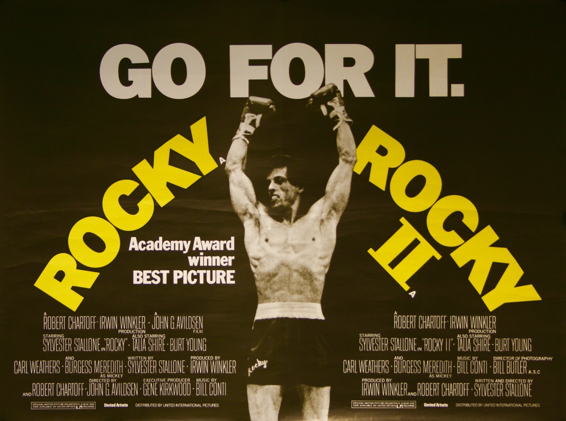 Film backdrop for Rocky/Rocky II 50th Anniversary Double Feature!