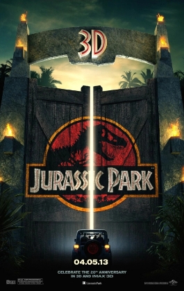 Theatrical poster for Jurassic Park 3D