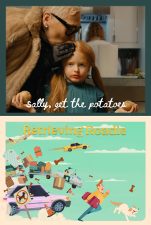 Theatrical poster for Sally, Get the Potatoes/Retrieving Roadie
