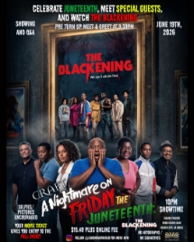 Theatrical poster for The Blackening Screening + Q&A
